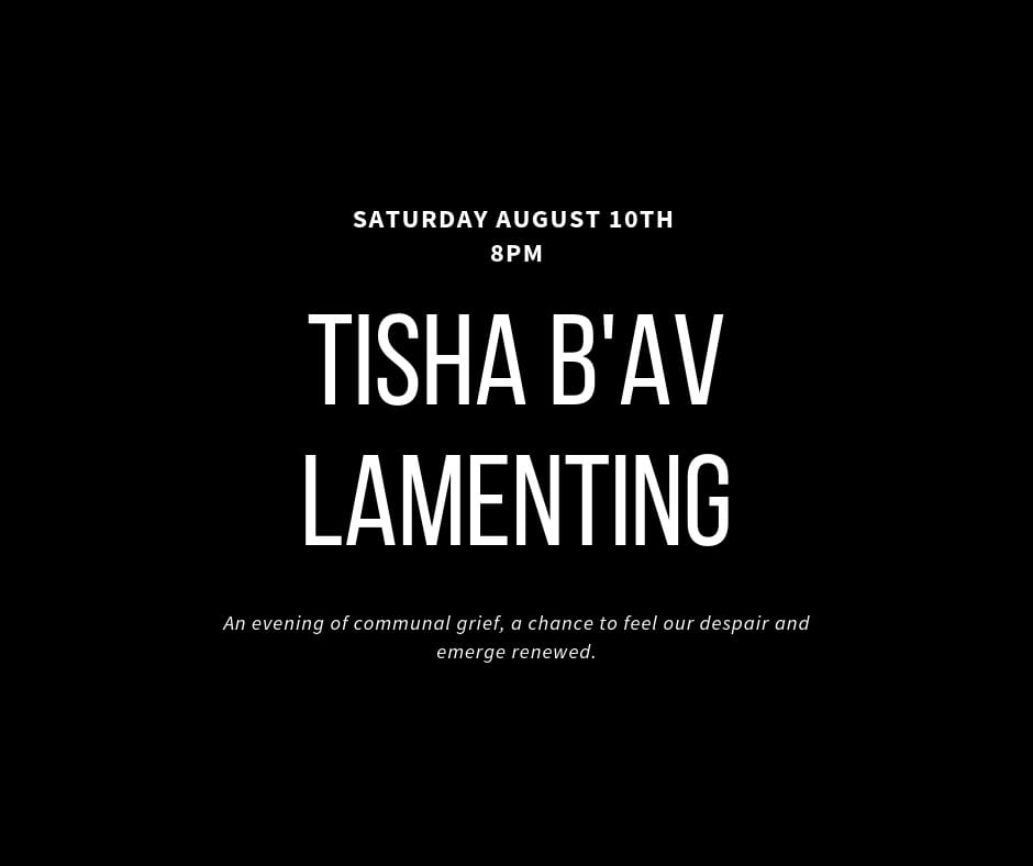 Tisha B’Av Manchester Reform Synagogue